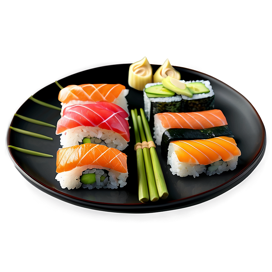 Traditional Sushi Plate Png Wsk