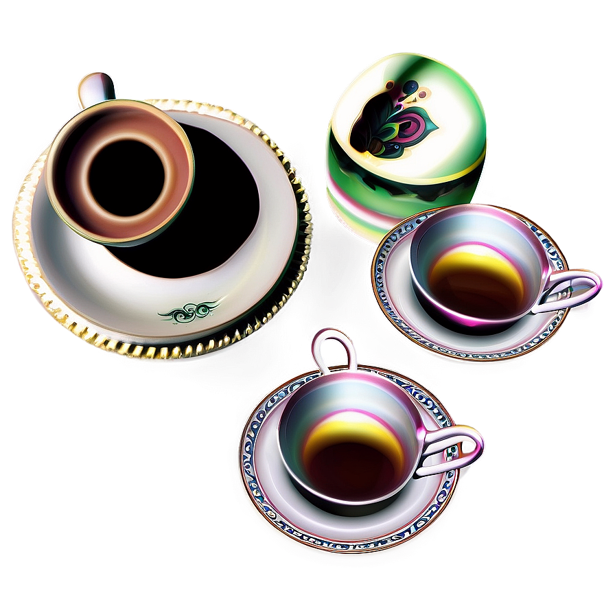 Traditional Tea Set PNG vdj PNG with transparent background