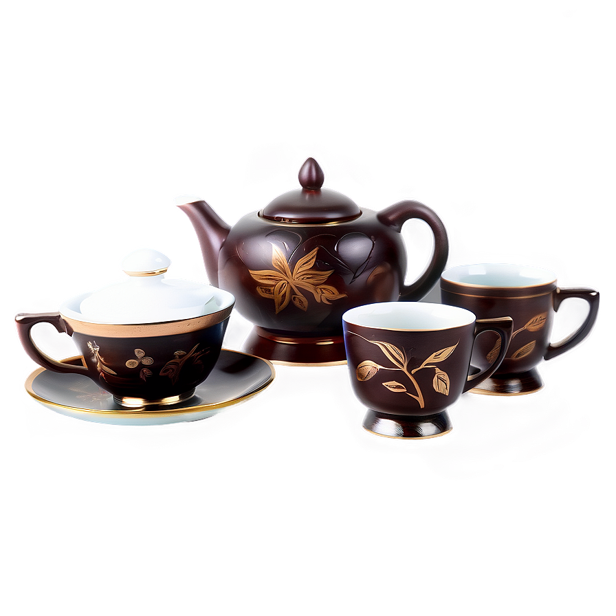 Traditional Tea Set PNG yqc96 PNG with transparent background