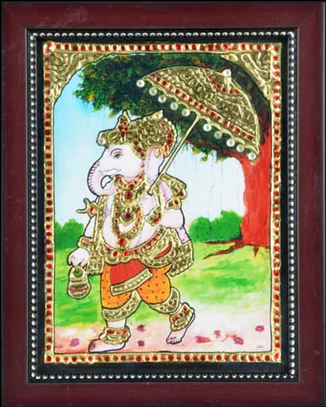 Traditional Vinayagar Artwork