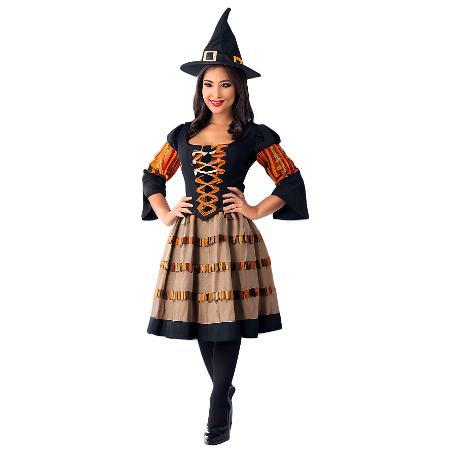 Traditional Witch Costume Png Ufl