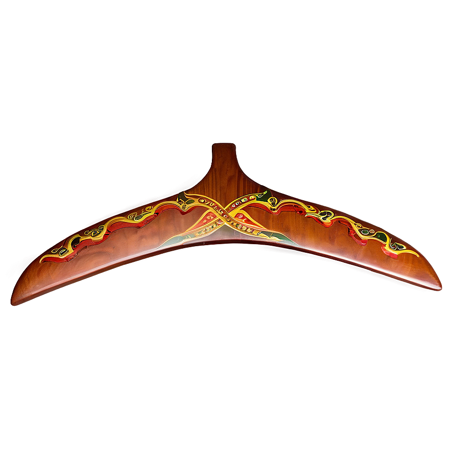 Traditional Wooden Boomerang Png 6