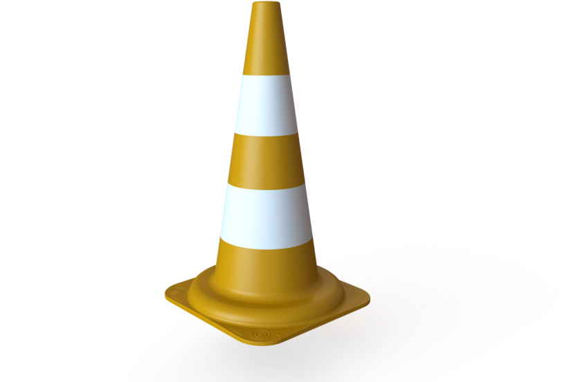 Traffic Cone3 D Rendering