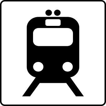 Train Front View Icon PNG with transparent background