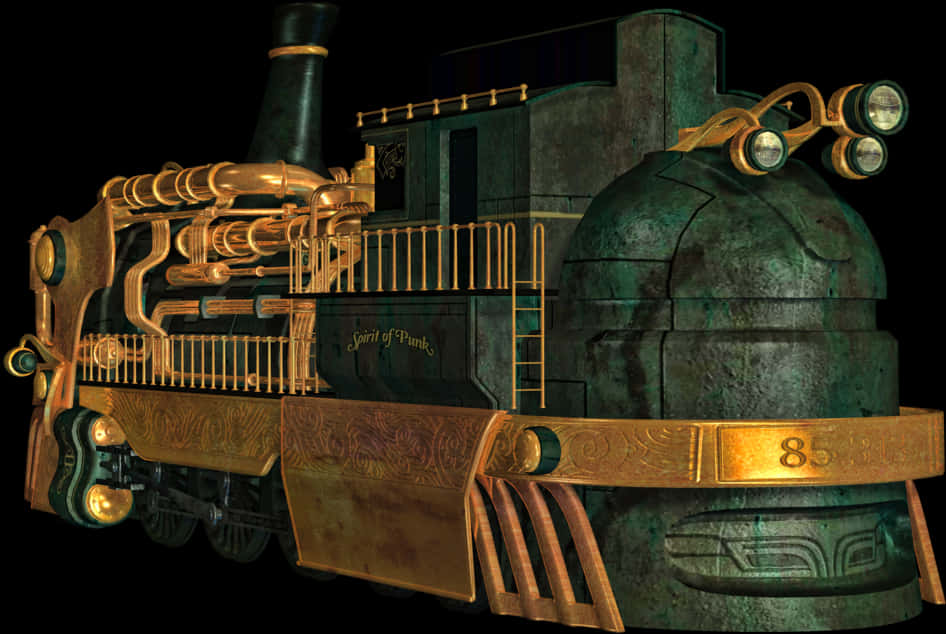Train, Png V - Steampunk Train Png, Transparent Png PNG with transparent background