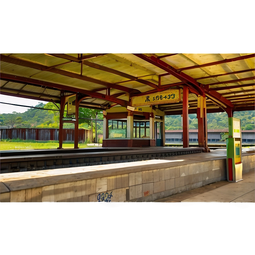 Train Station In The Countryside Png 5