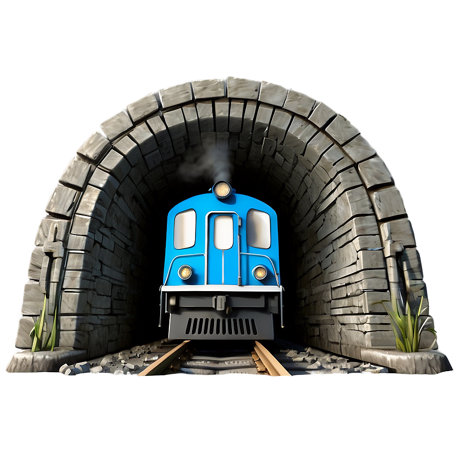 Train Track Through Tunnel Png 06212024