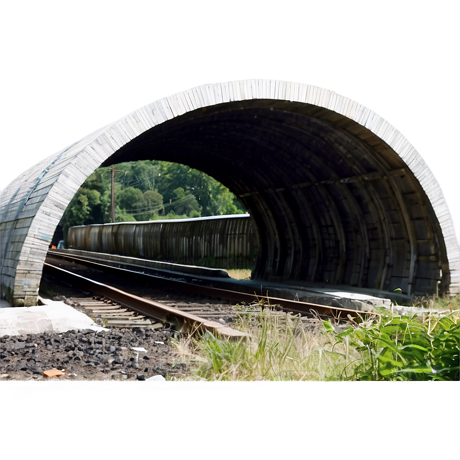 Train Track Through Tunnel Png Qch