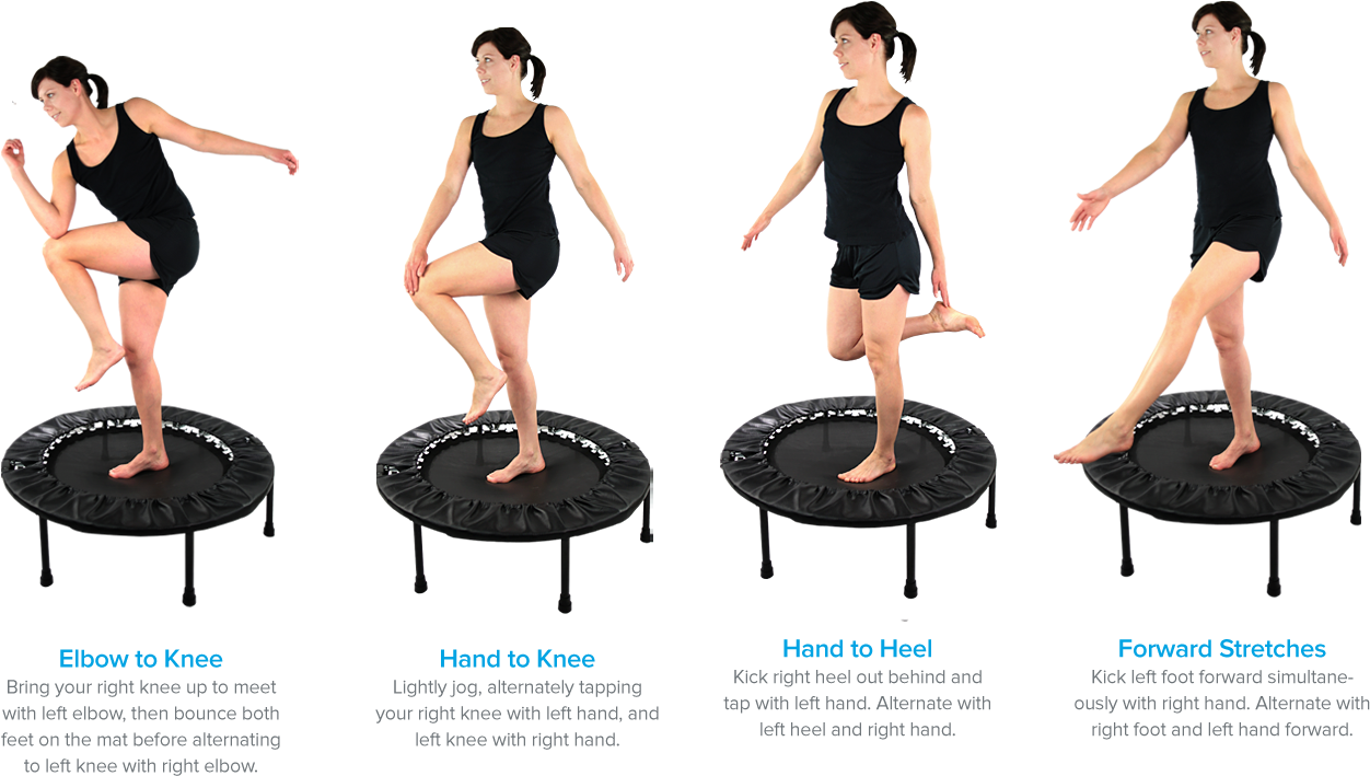 Exercise Routine Mini Trampoline, HD Png Download PNG image with a transparent background, free high-resolution download