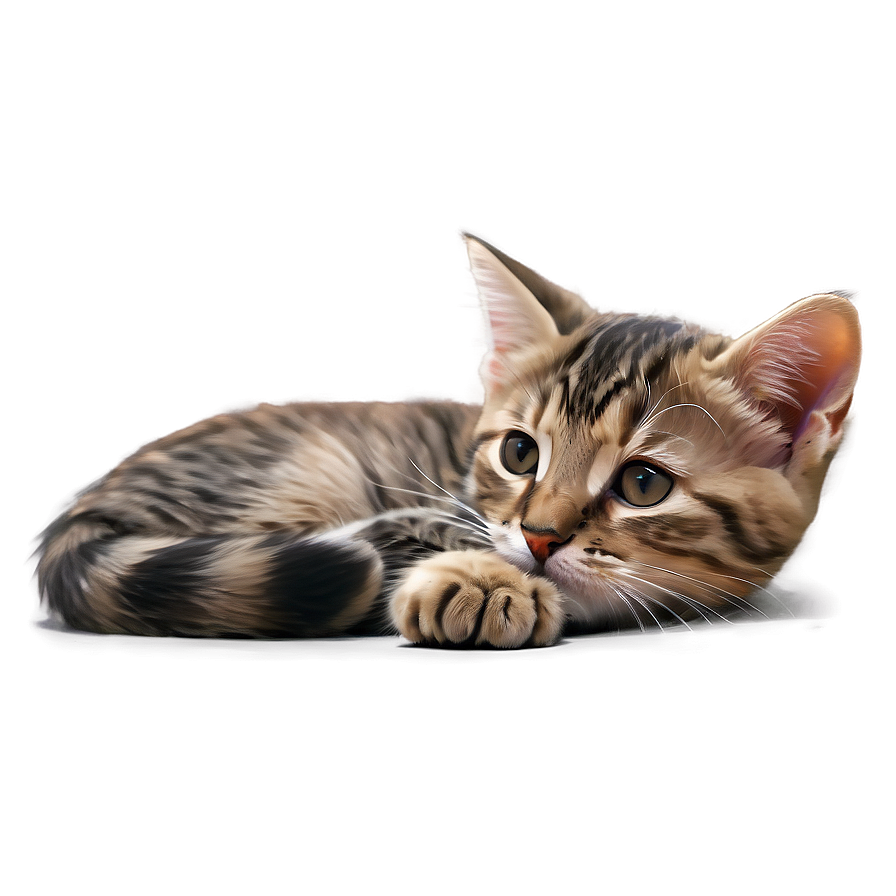 Tranquil Kitten Rest Png 06242024