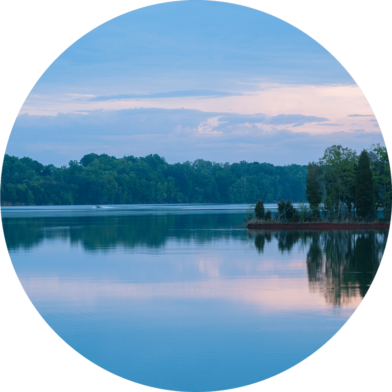 Tranquil Lake Dusk Reflection