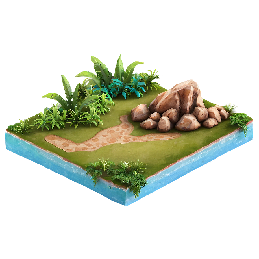 Tranquil Oasis Land PNG cdy65 PNG with transparent background
