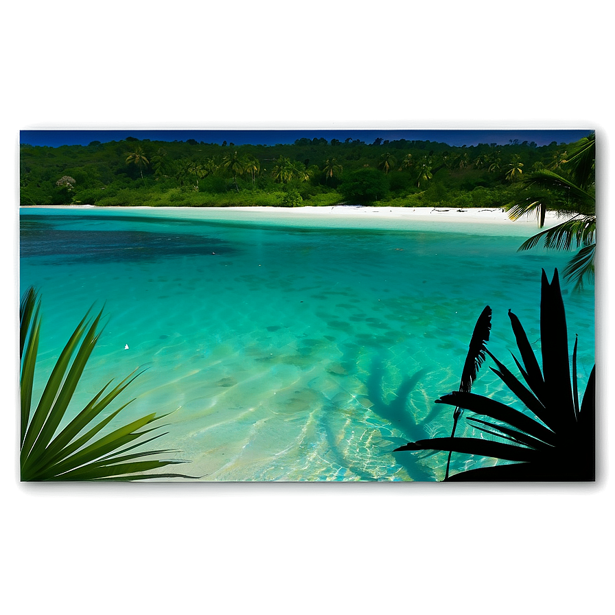 Tranquil Tropical Lagoon Png 06112024