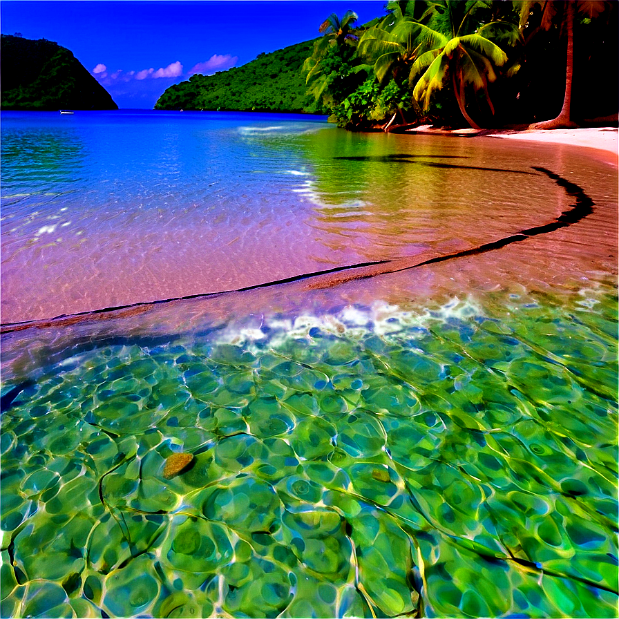 Tranquil Tropical Lagoon Png Tmg