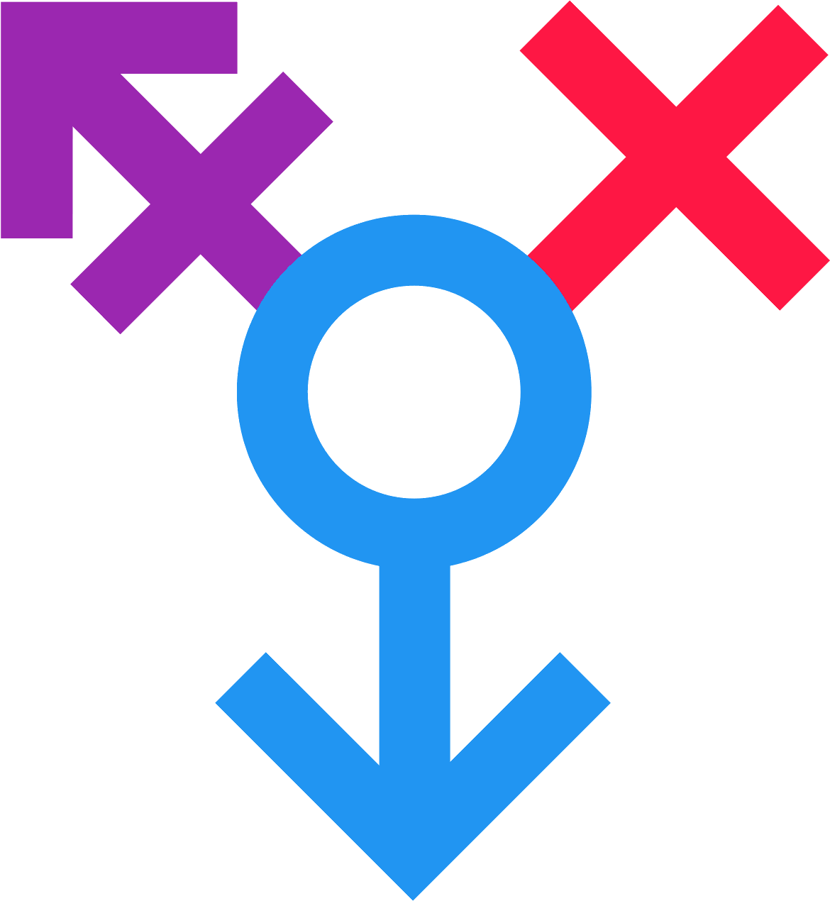 Transgender Symbol Illustration PNG with transparent background