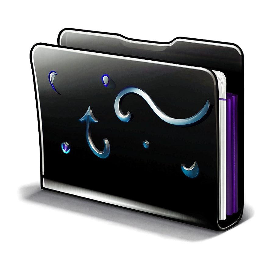 Transparent Black Folder Icon Png Usc95