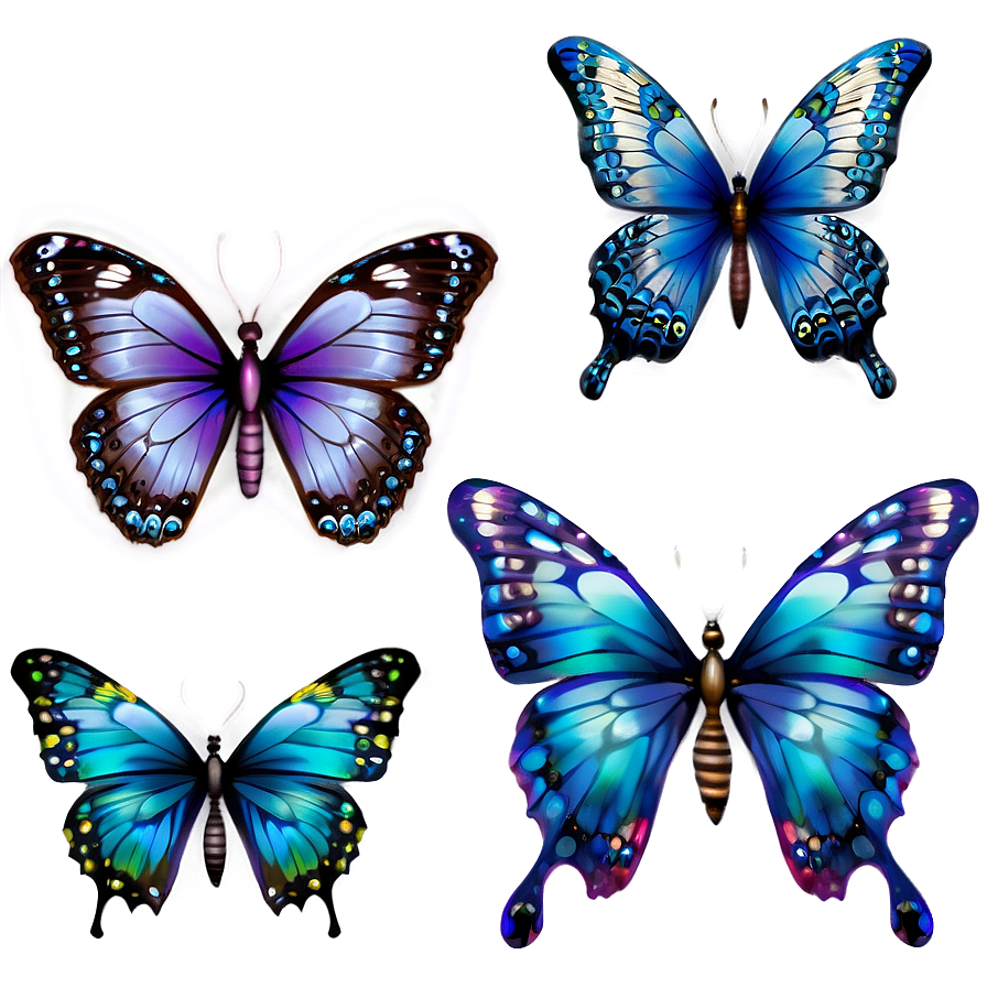 Transparent Butterflies Png Mka55