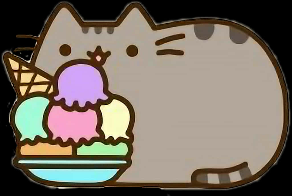Transparent Calendar Clipart Png - Ice Cream Pusheen Cat, Png Download PNG with transparent background