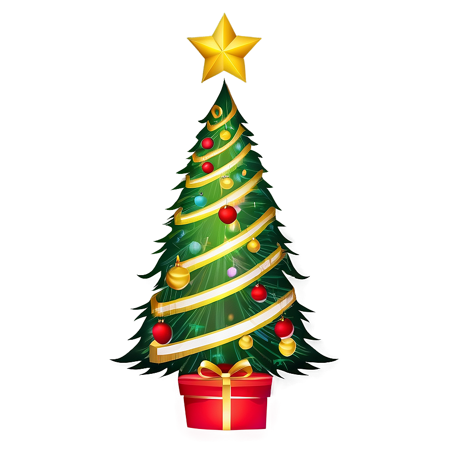 Transparent Christmas Tree Scene Png Bxu