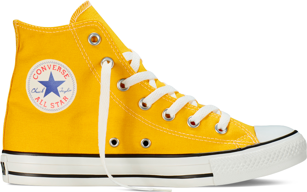 Transparent Chuck Taylor Png - Yellow High Top Converse Womens, Png Download PNG with transparent background