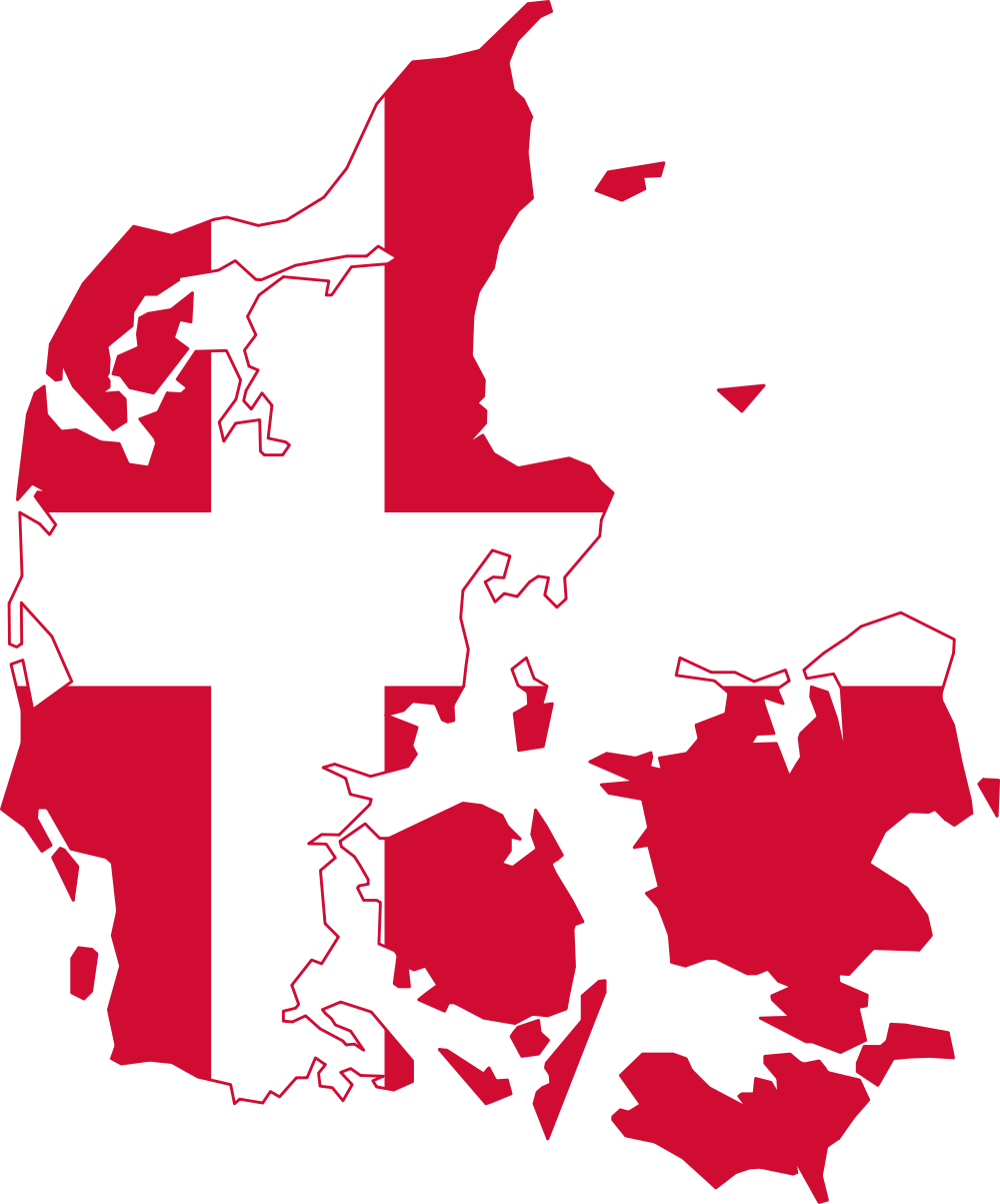 Transparent Danish Flag Png - Denmark Flag Map Png, Png Download PNG with transparent background