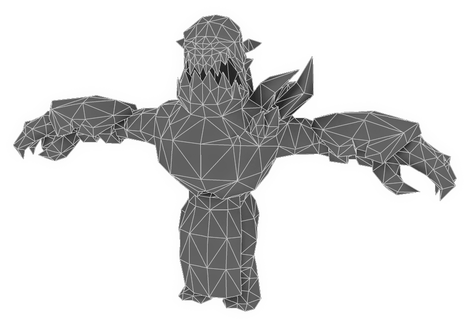 Transparent Demon Hand Png - Demon Low Poly Png, Png Download PNG with transparent background