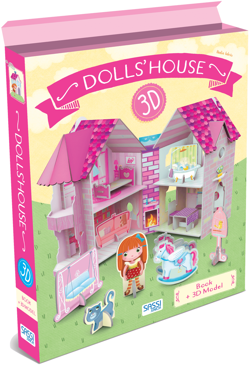Transparent Dollhouse Png - 3d Puzzle Book Dollhouse, Png Download PNG with transparent background