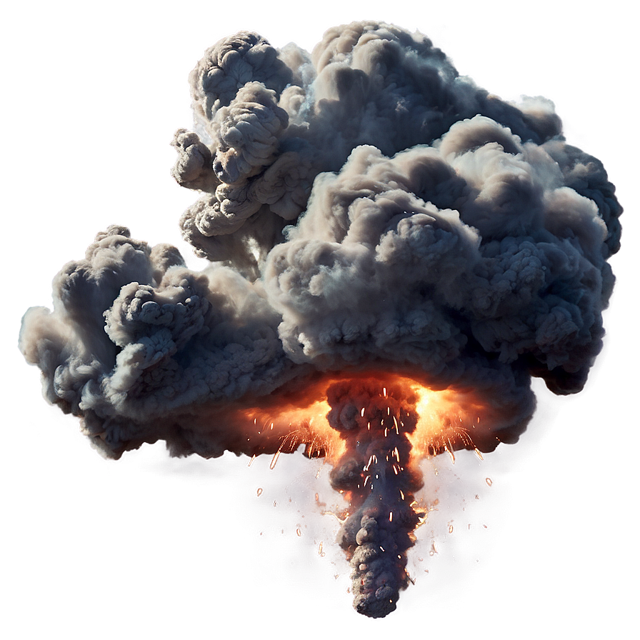 Transparent Explosion Smoke Png 05262024