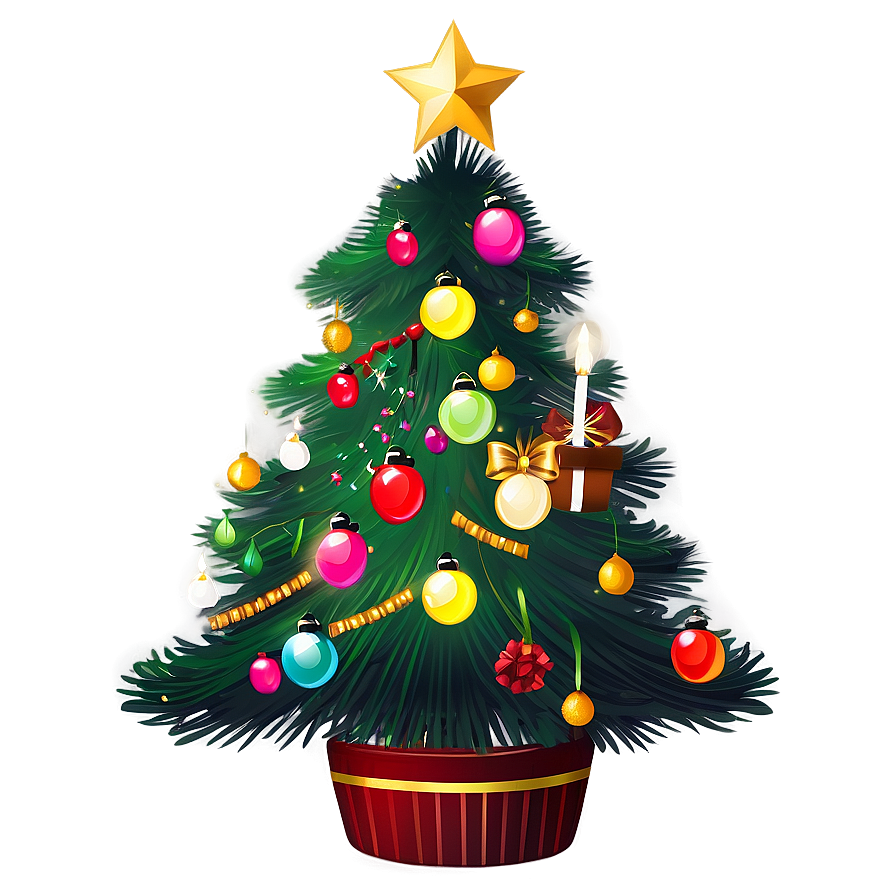 Transparent Festive Fir Tree Png Uoe