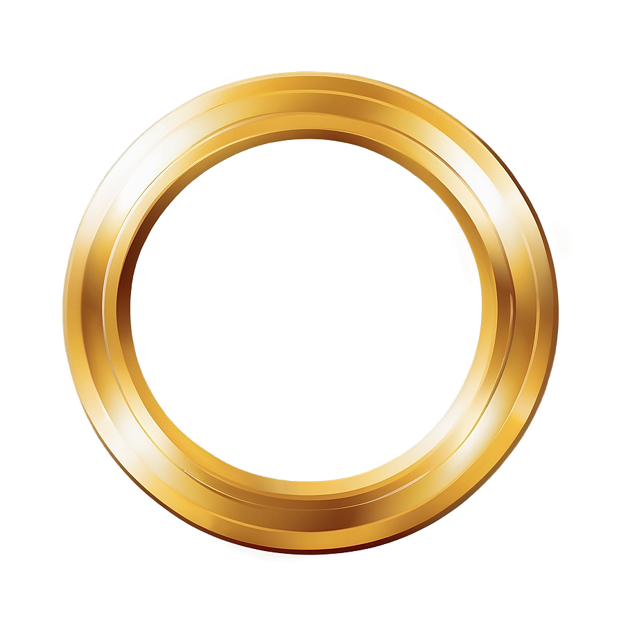 Transparent Gold Circle Frame PNG jid PNG image with a transparent background, free high-resolution download