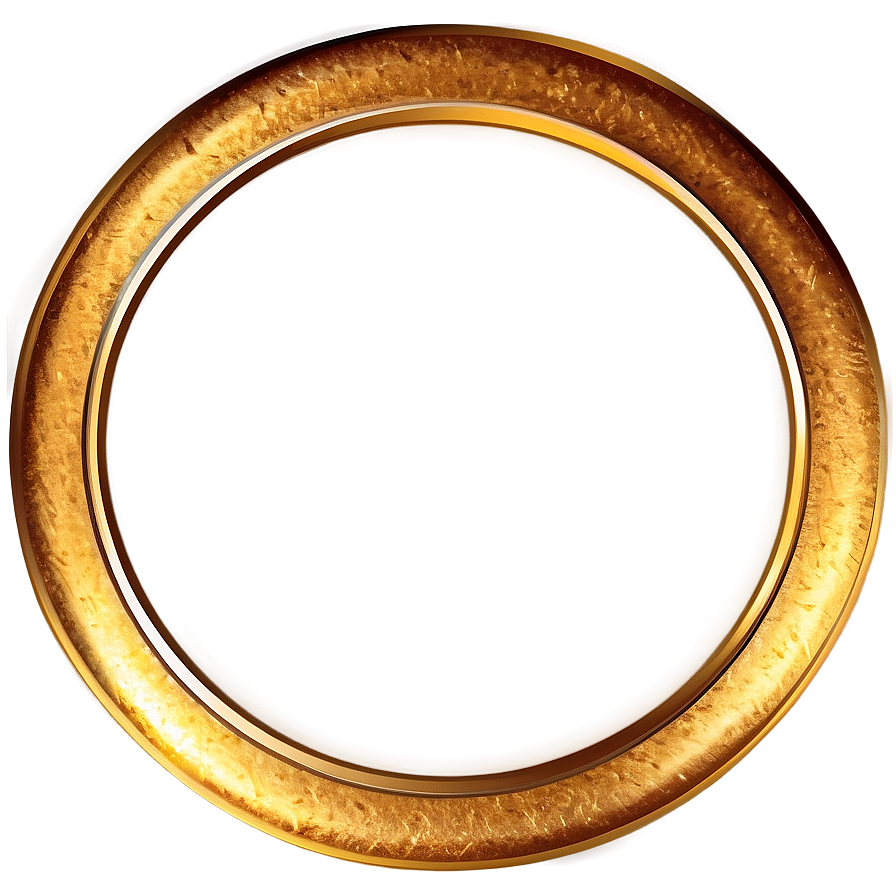 Transparent Gold Circle Frame Png Vij88