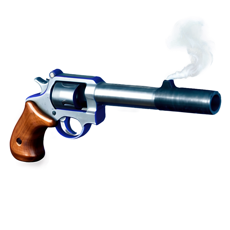 Transparent Gun With Smoke Png 37