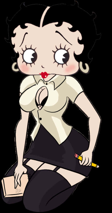 Transparent Happy Secretary Clipart - Classic Betty Boop Cartoon, HD Png Download PNG with transparent background
