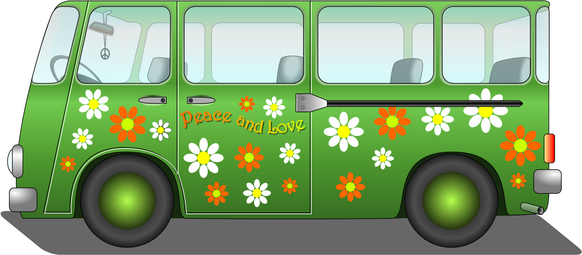 Transparent Hippie Clipart - Van Clipart, HD Png Download PNG with transparent background