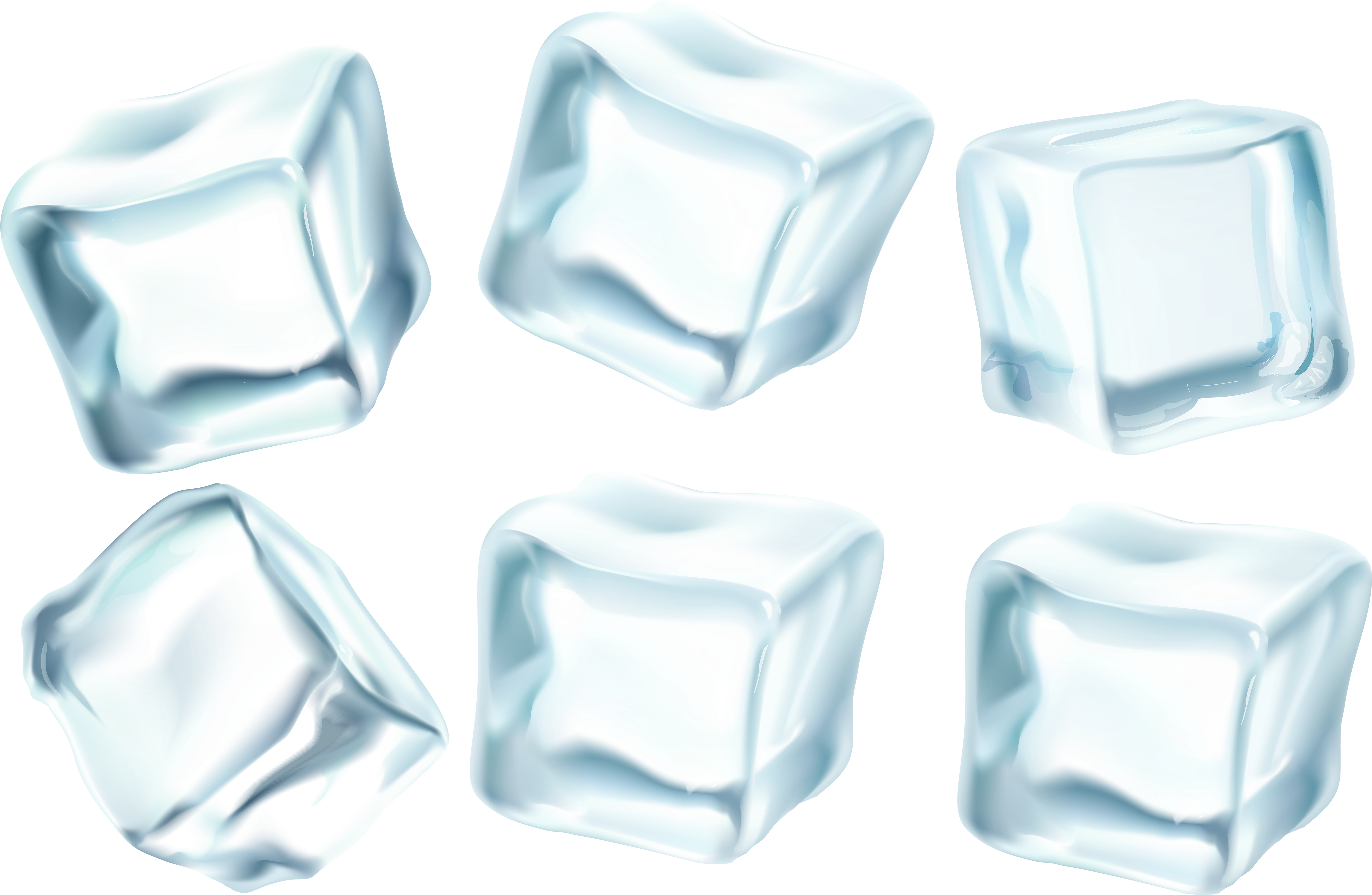 Transparent Ice Cubes Background PNG with transparent background