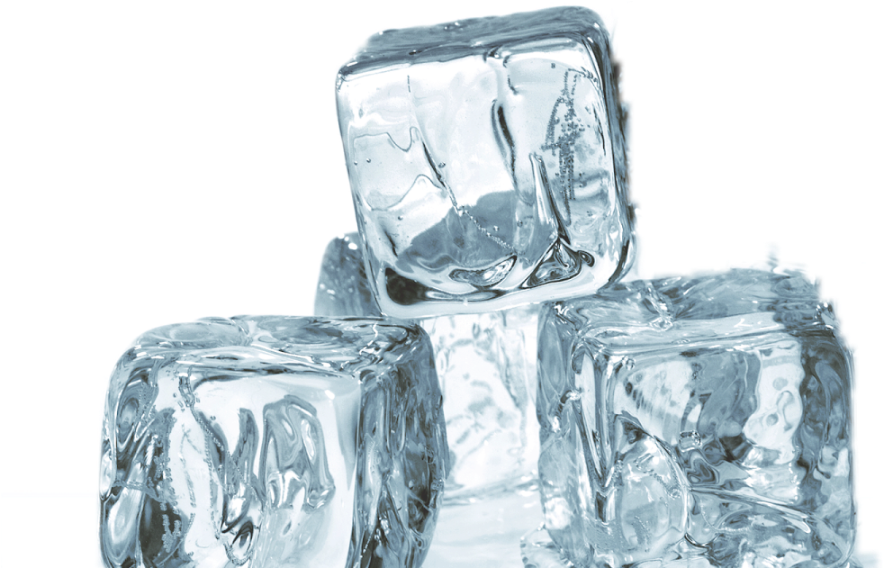 Transparent Ice Cubes Stacked PNG with transparent background