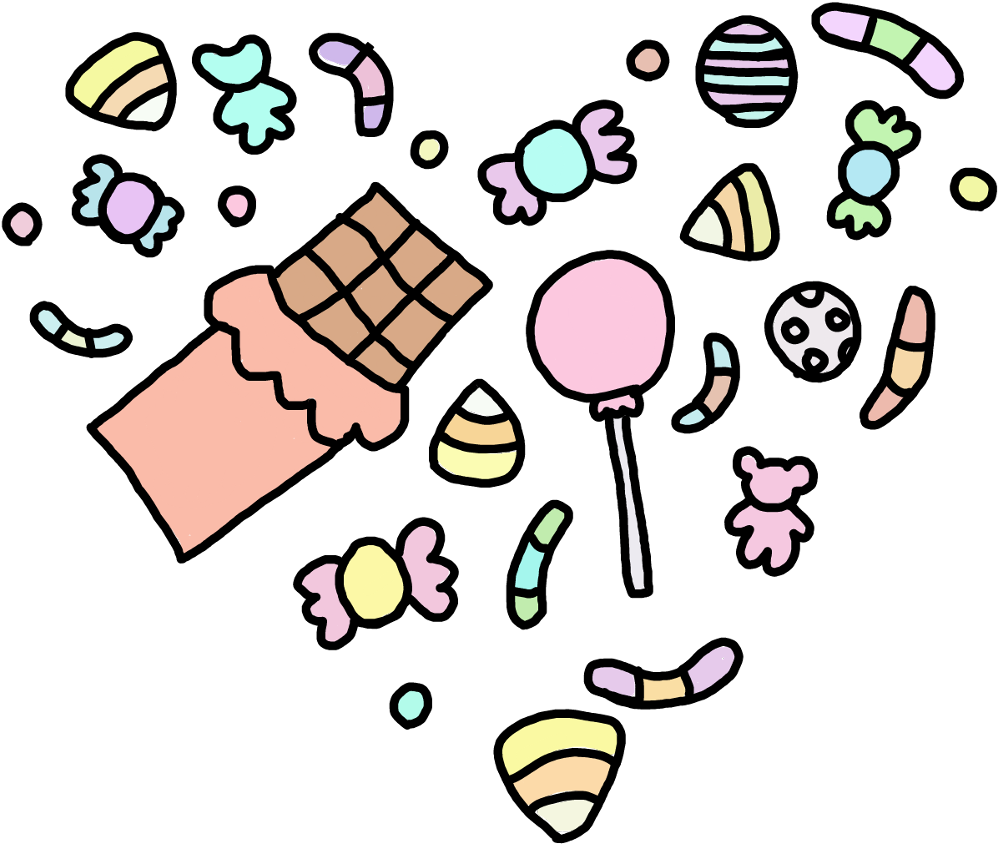 Transparent Kawaii Candy Png - Easy Kawaii Cute Drawings, Png Download PNG with transparent background