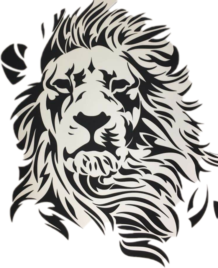 Transparent Lion Clipart Black And White - Drawing 3d A Lion, HD Png Download PNG with transparent background