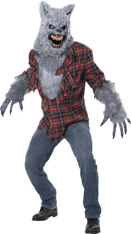 Transparent Lobo Png - Grey Werewolf Costume, Png Download PNG with transparent background