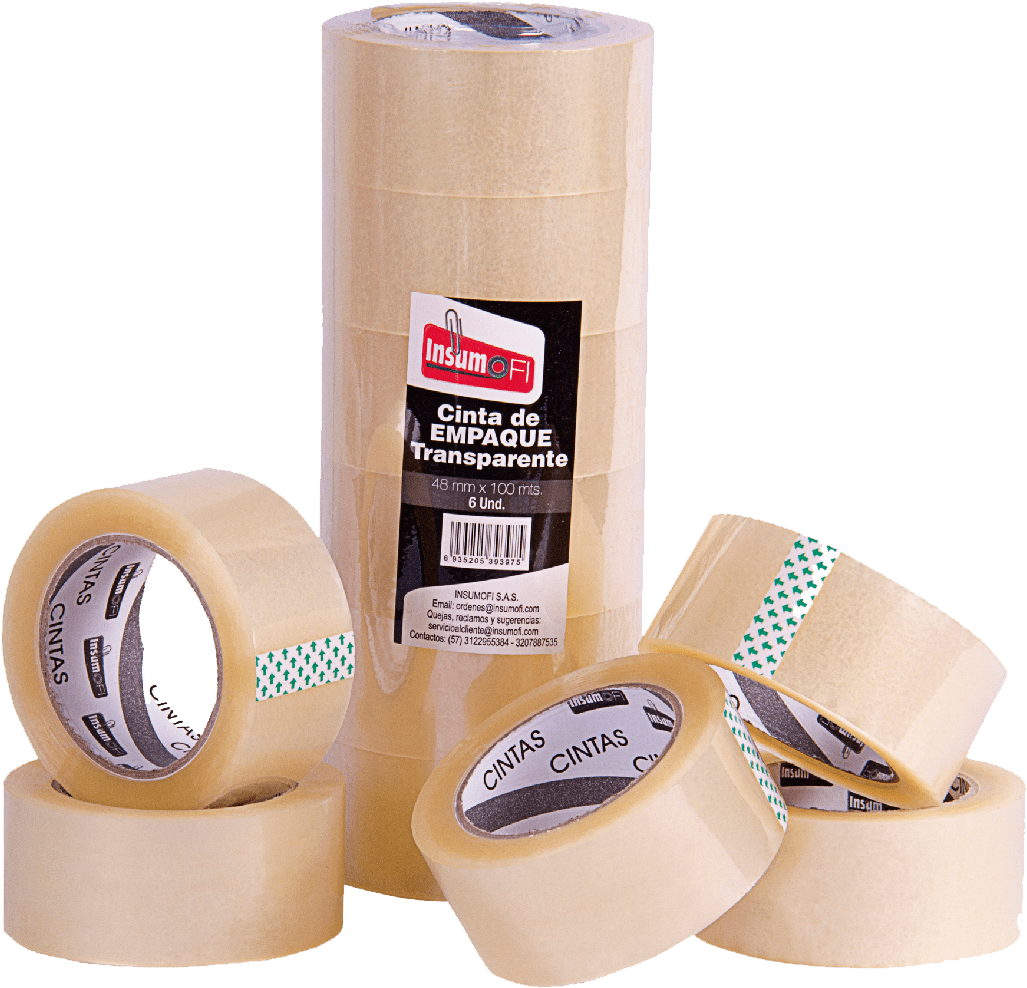 Cintas En Productos - Cinta Adhesiva 48 X 1000 Transparente 47 Micras, HD Png Download PNG with transparent background