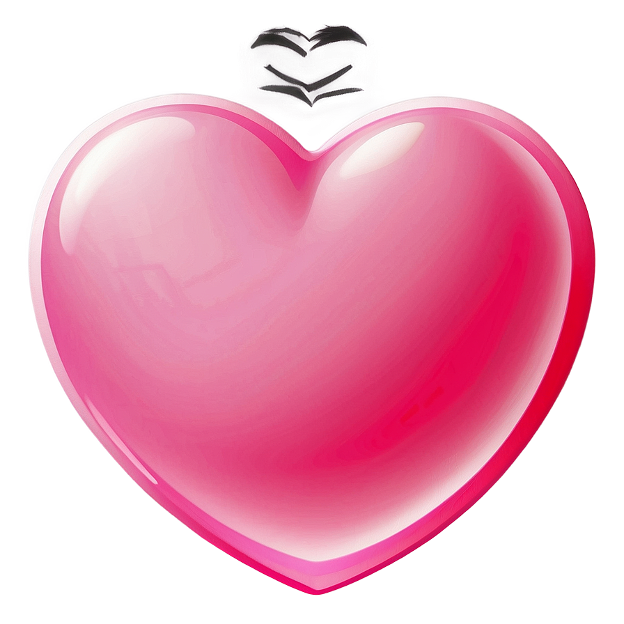 Transparent Pink Heart Emoji Png 54