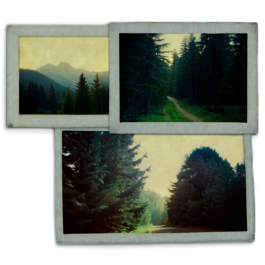 Transparent Polaroid Film Effect Png Wbw