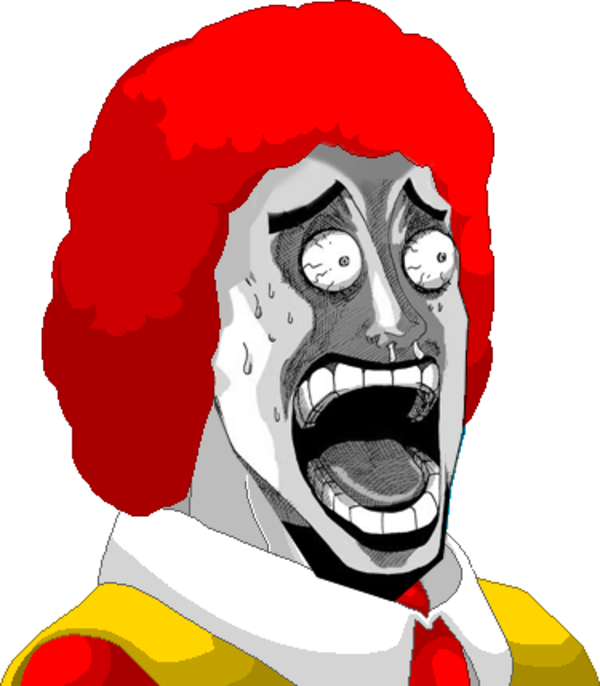 Transparent Ronald Mcdonald Png - Ronald Mcdonald Face Meme, Png Download PNG with transparent background