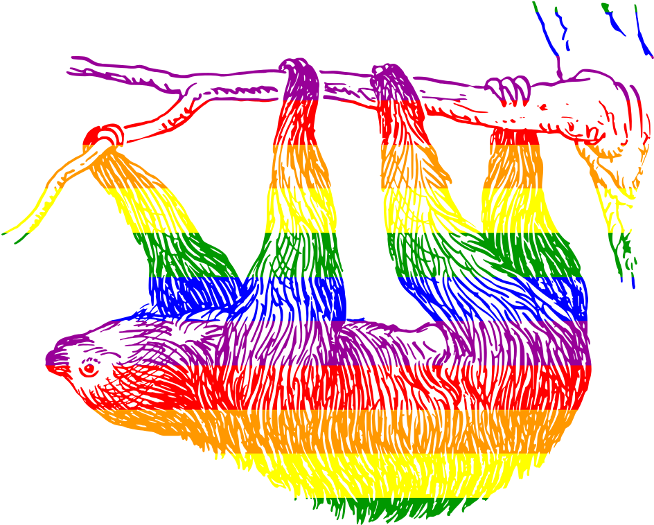 Transparent Sloth - Sloth Black And White, HD Png Download PNG with transparent background