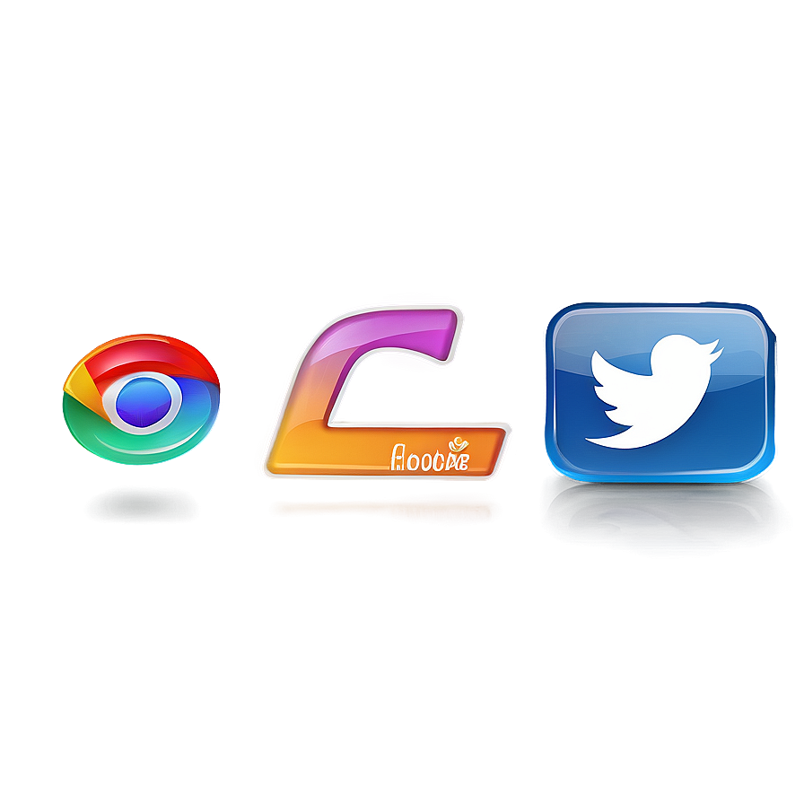 Transparent Social Media Logos PNG 6 PNG image with a transparent background, free high-resolution download