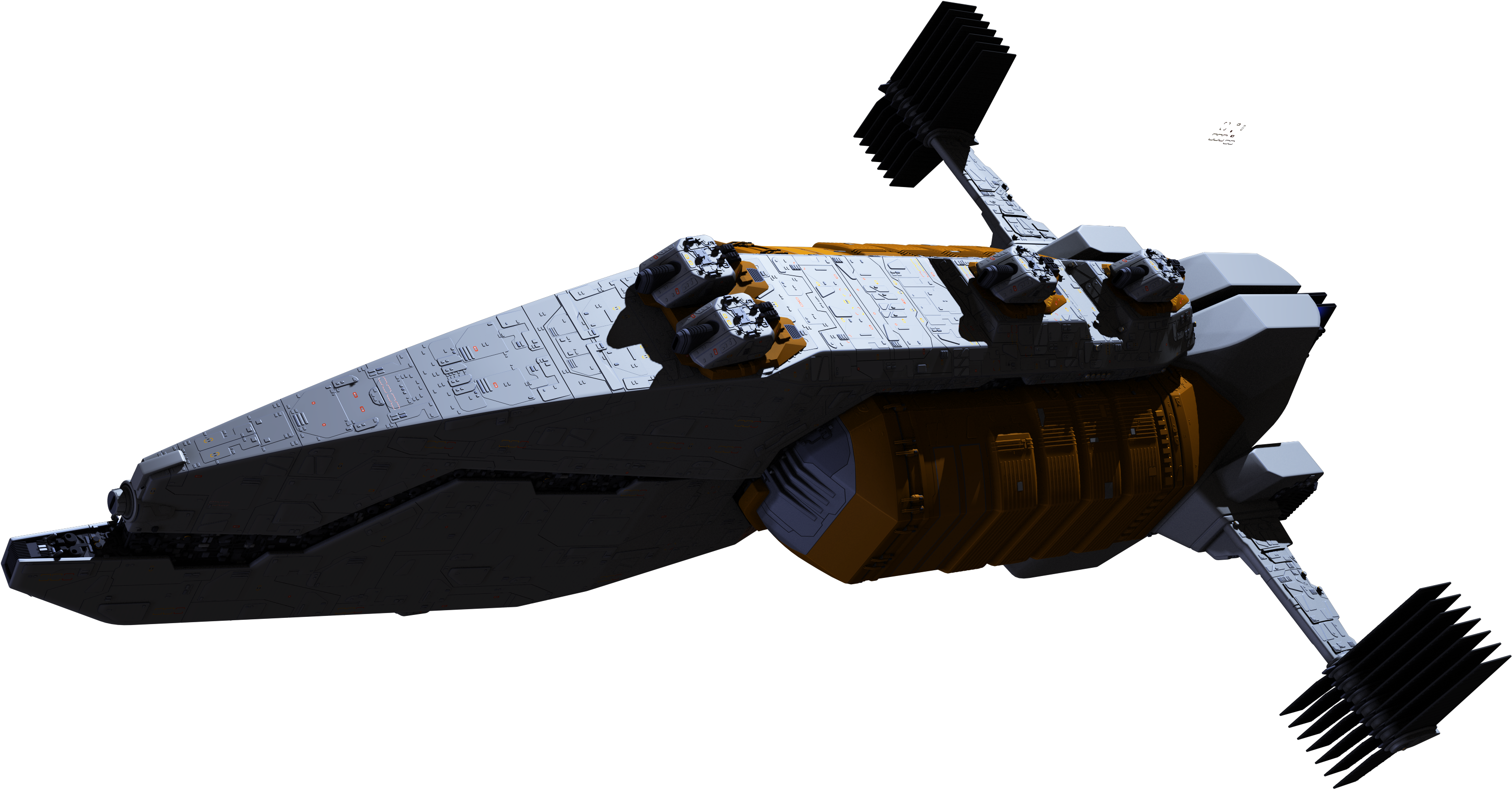 Transparent Spaceship Clipart Png - Sci Fi Ship Png, Png Download PNG with transparent background