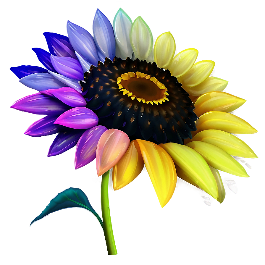 Transparent Sunflower Illustration Png 88