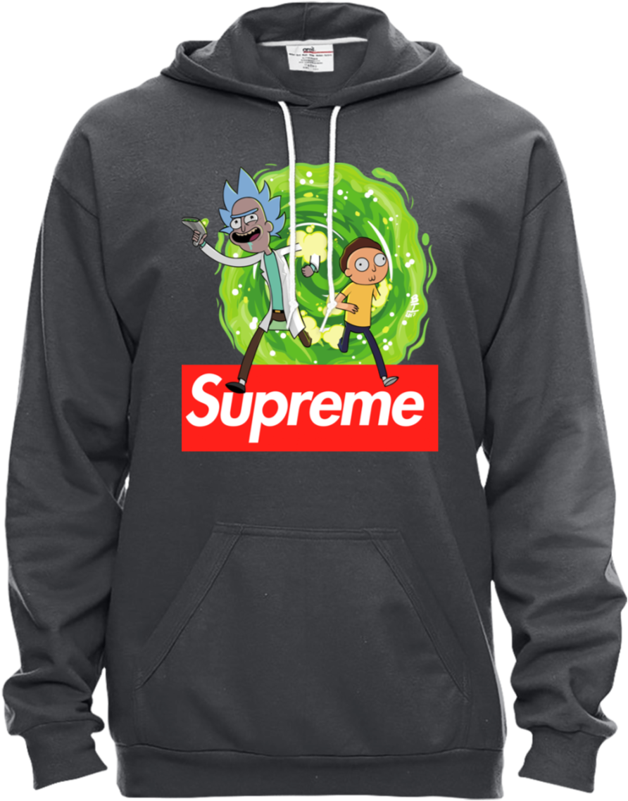 Transparent Supreme Hoodie Png - Supreme Rick And Morty Hoodie, Png Download PNG with transparent background