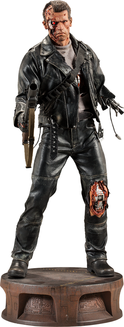 Transparent Terminator Arnold Png - Sideshow Battle Damaged Terminator, Png Download PNG with transparent background