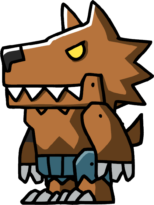 Transparent Werewolf Clipart - Scribblenauts Werewolf, HD Png Download PNG with transparent background